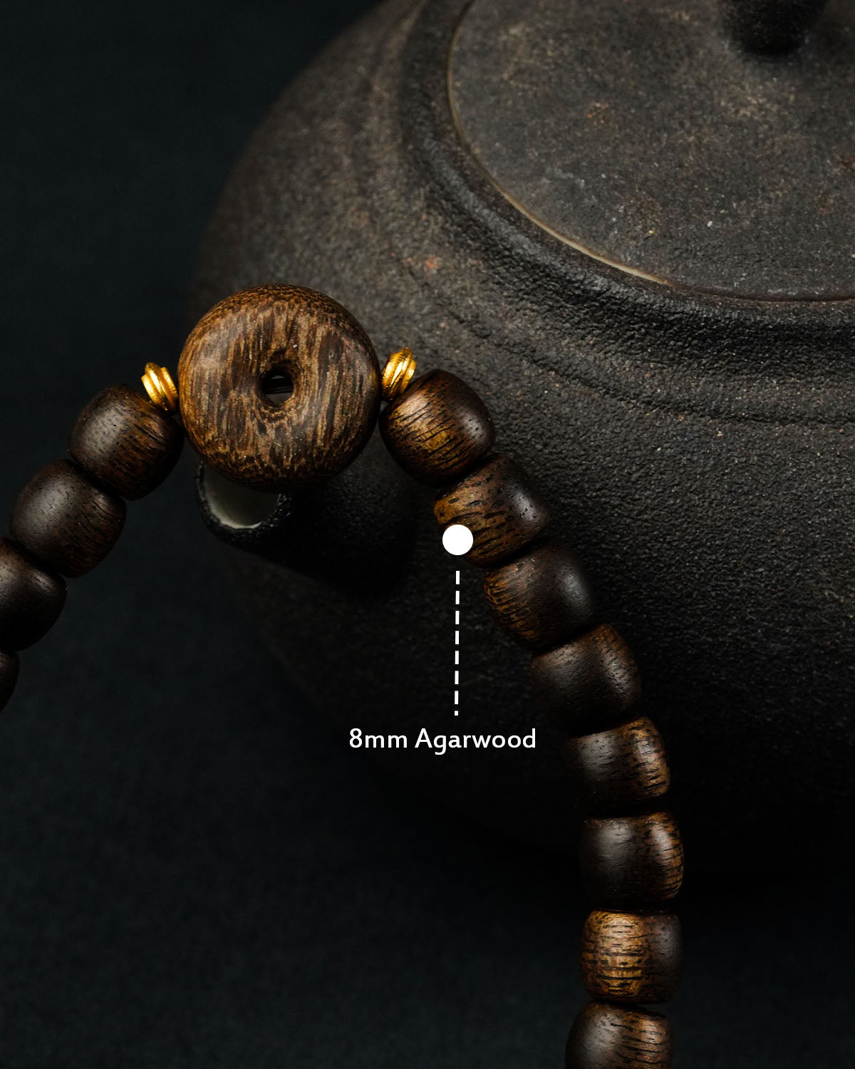 Agarwood Barrel Bracelet